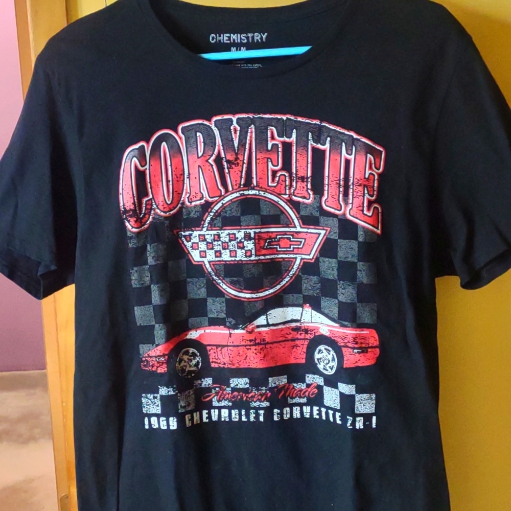 Corvette T-shirt 100% cotton graphic tee